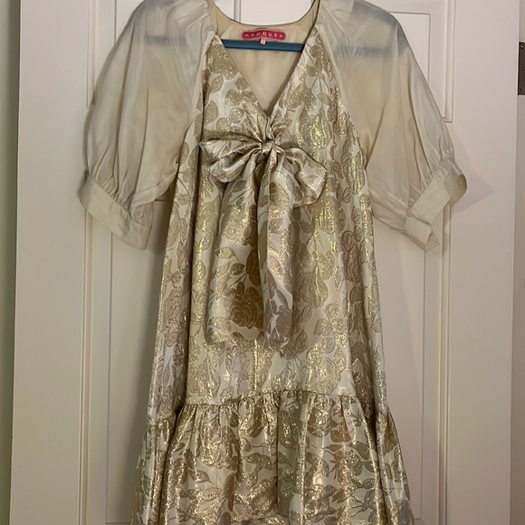 manoush Dresses & Skirts - Manoush Gold Brocade Dress